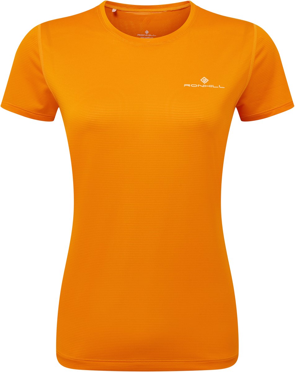 Ronhill - Tech S/S Hardloopshirt - Oranje - Dames - M
