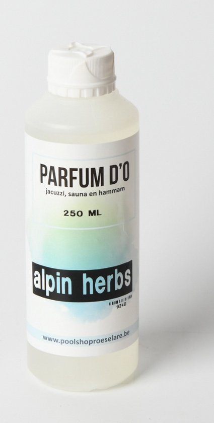 Sauna / Jacuzzi Opgietmiddel - Alpin Herbs 250ml - Jacuzzigeur