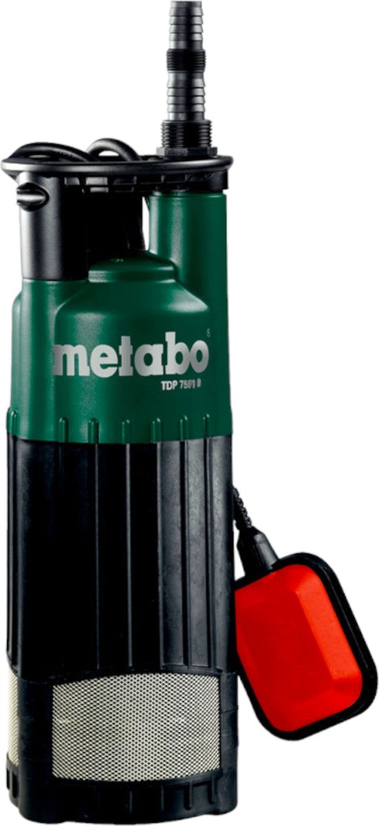 Metabo TDP 7501 S Dompelpomp - 1000W - 7500 l/h - kelderpomp water oppomper - automatische schakelaar 3-traps pompen-systeem