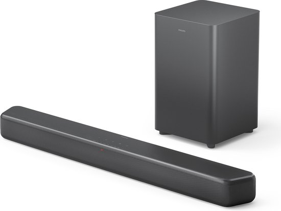 Philips TAB5309 Soundbar 2.1 met Draadloze Subwoofer Grijs - Philips - €102,59