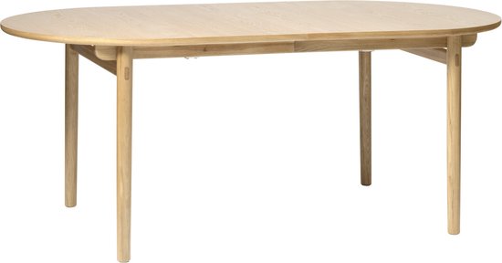 Table à manger Chêne Bois Naturel - 100x190cm - 4-6 Personnes - Table Carno - Giga Living