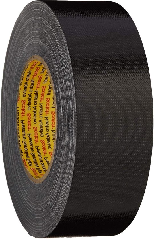 Foto: Premium tape 389 50 mm zwart hoge kwaliteit 3m