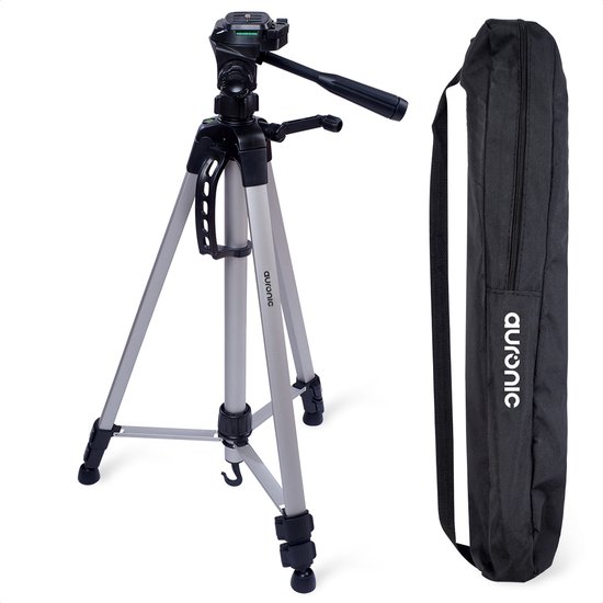 Auronic Tripod - Telefoon Statief - Camera Statief - Tripod Smartphone - Zilvergrijs