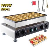 Bol.com Vevor - Professionele Poffertjespan - Poffertjes Pan - Poffertjes - Wafel Bak Machine - 1600W - Wafelijzer - Pannenkoeken aanbieding
