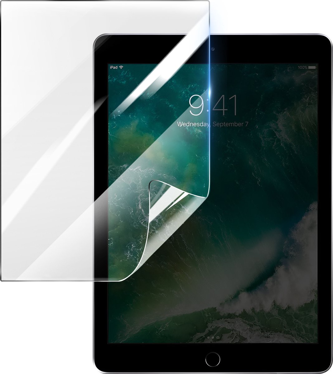 3mk, Geschikt voor Apple iPad 6, Schokbestendige Hydrogel Screenprotector, Transparant
