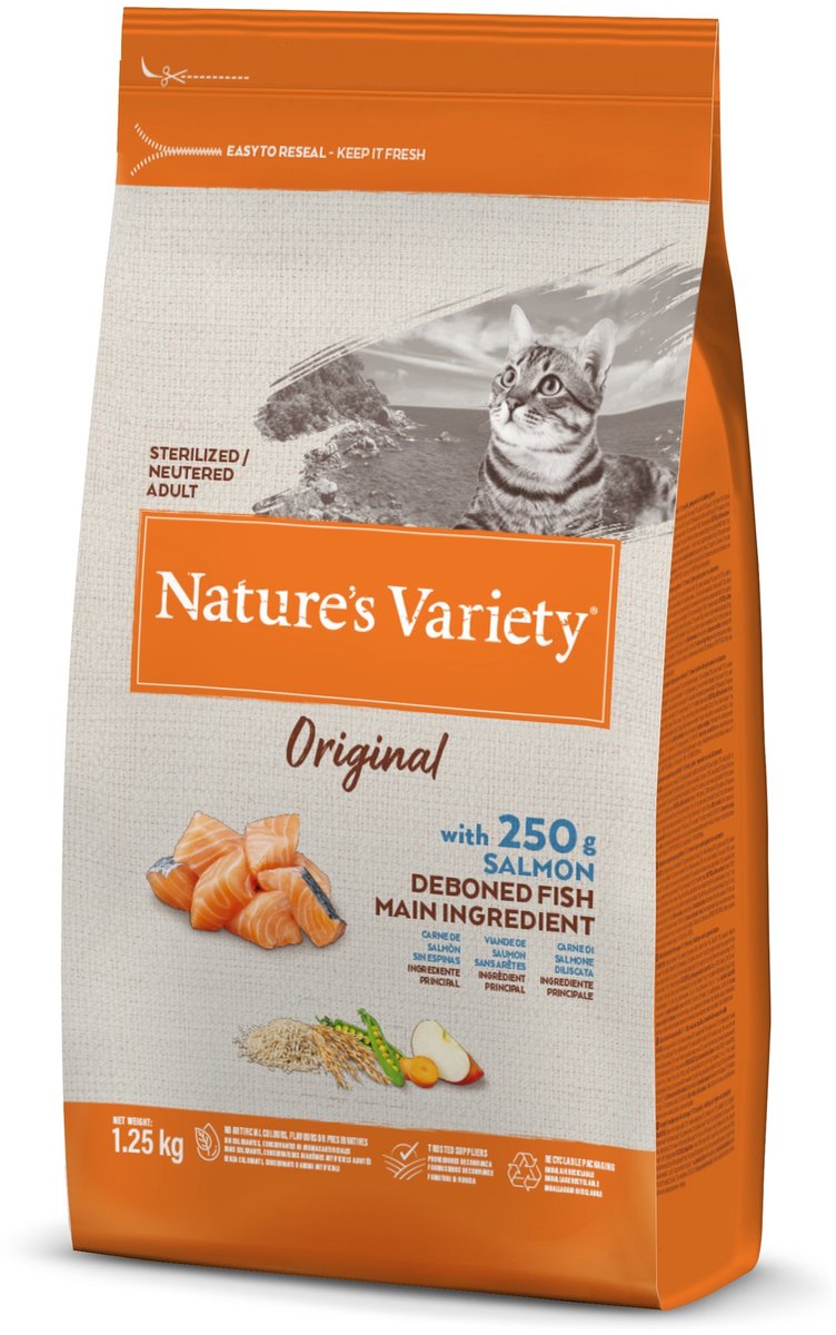 Natures variety Nature's Variety - Original Sterilized Salmon Kattenvoer.