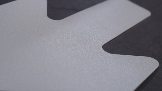 Flèche Wit 90 x 130 mm - autocollant de sol avec couche supérieure lisse