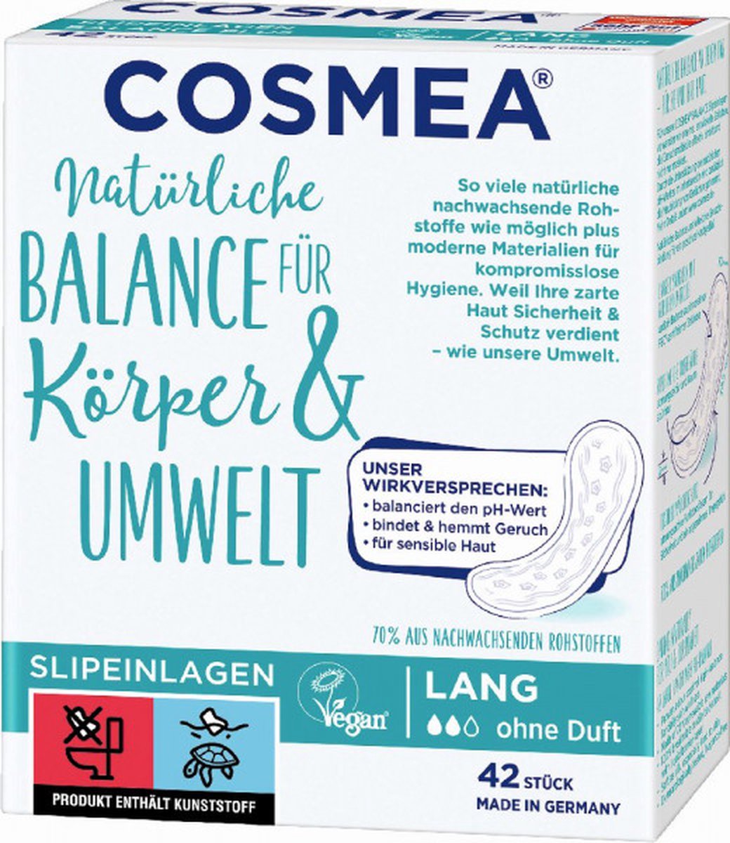 Goedkoopste Cosmea® | 4 x 42 inlegkruisjes LANG | 168 stuks | Gevoelige huid | super zacht | pH balans