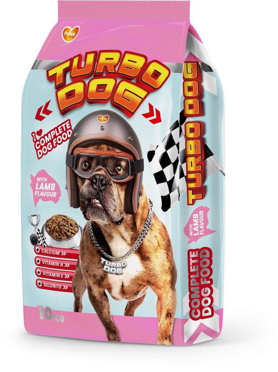 Turbo - Hondenvoer - Hondenbrokken - Adult - Lam smaak - 10kg