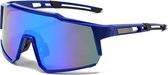 Sport Zonnebril - Fietsbril - Blauw Frame - Blauwe Lens