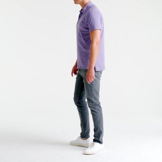 King Essentials The James Poloshirt Paars - Maat XL - Heren - Polo shirt Heren met Korte mouw