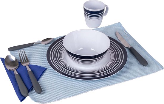 Set de couverts Bo-Camp - Deluxe - 24 pièces - 6 personnes