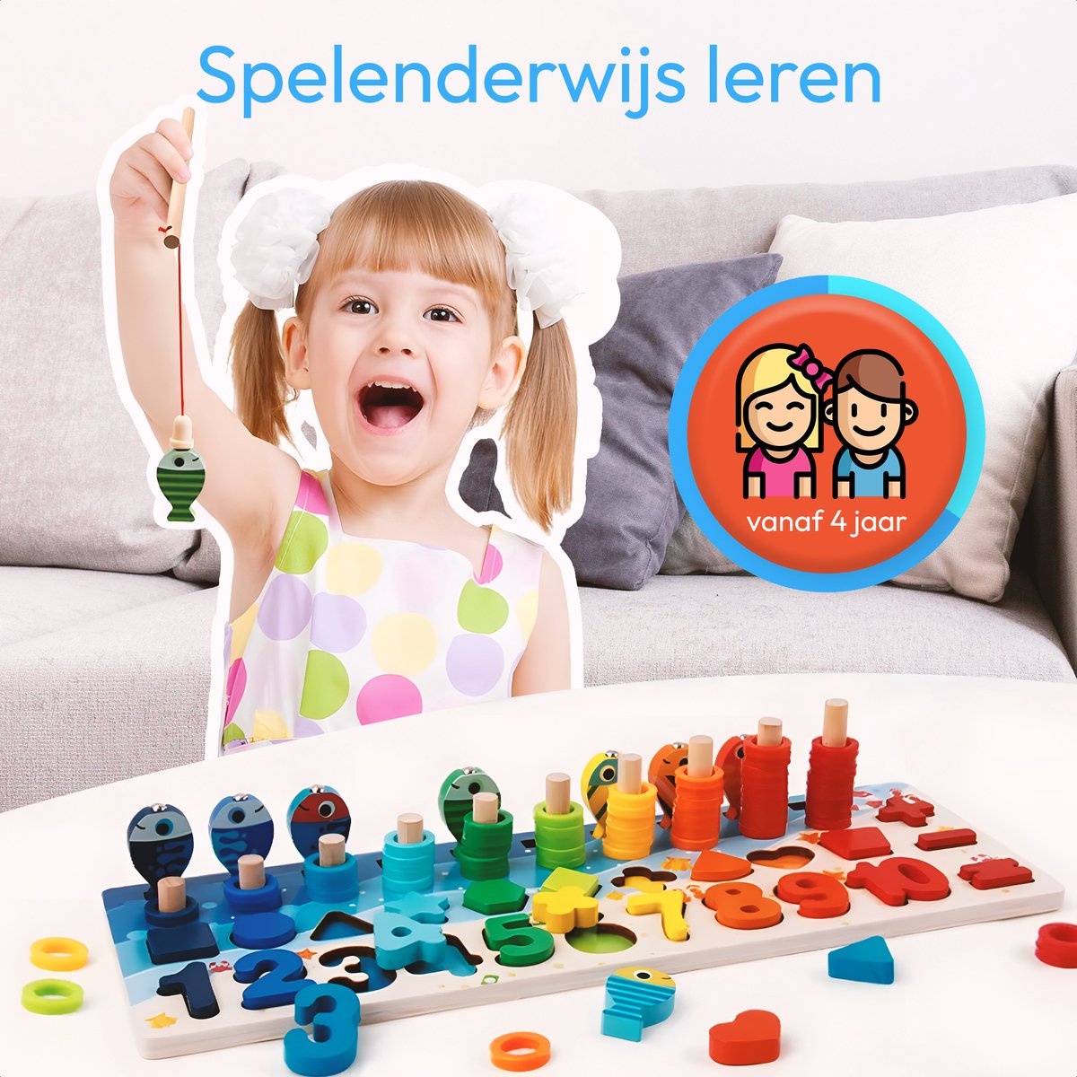 Montessori Speelgoed - Kinderspeelgoed - Educatief Speelgoed 3 jaar - Houten Speelgoed - Sensorisch Speelgoed - Jongens en Meisjes - Busy Board — afbeelding 6