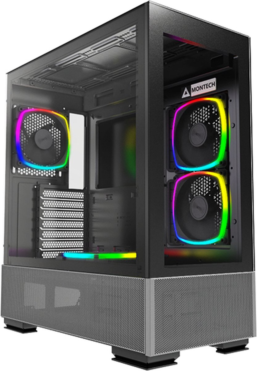 Montech SKY TWO - Midtowermodel - ATX - Zwart