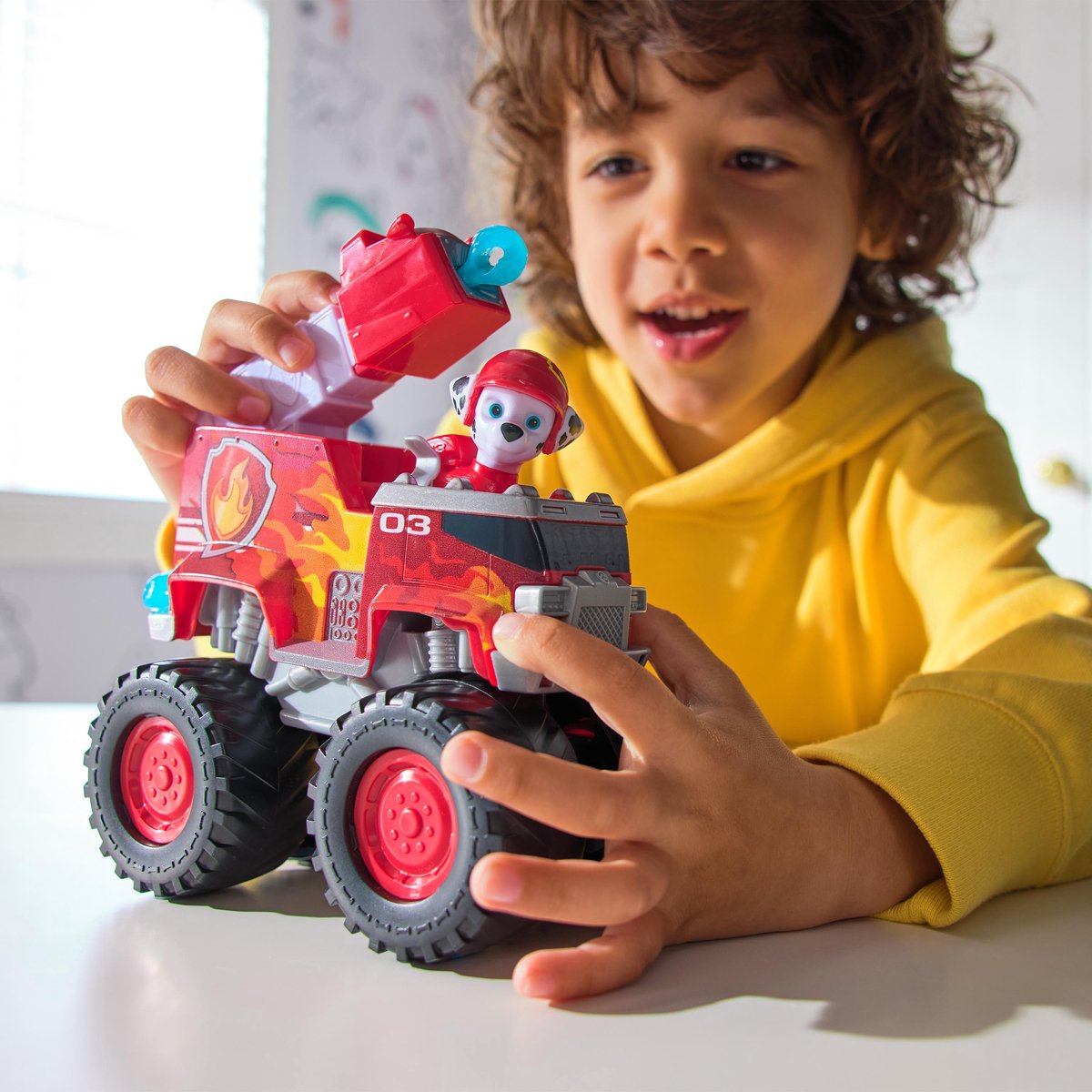 PAW Patrol Reddingswagens - Brandweerauto met Marshall speelfiguur - Speelgoedauto — afbeelding 6