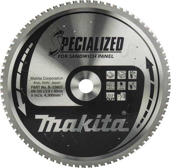 Makita Zaagblad Hout 165X20x1,6 56T B-57336 - De Boer Makita Zaagblad Hout 165X20x1,6 56T B-57336 - De Boer