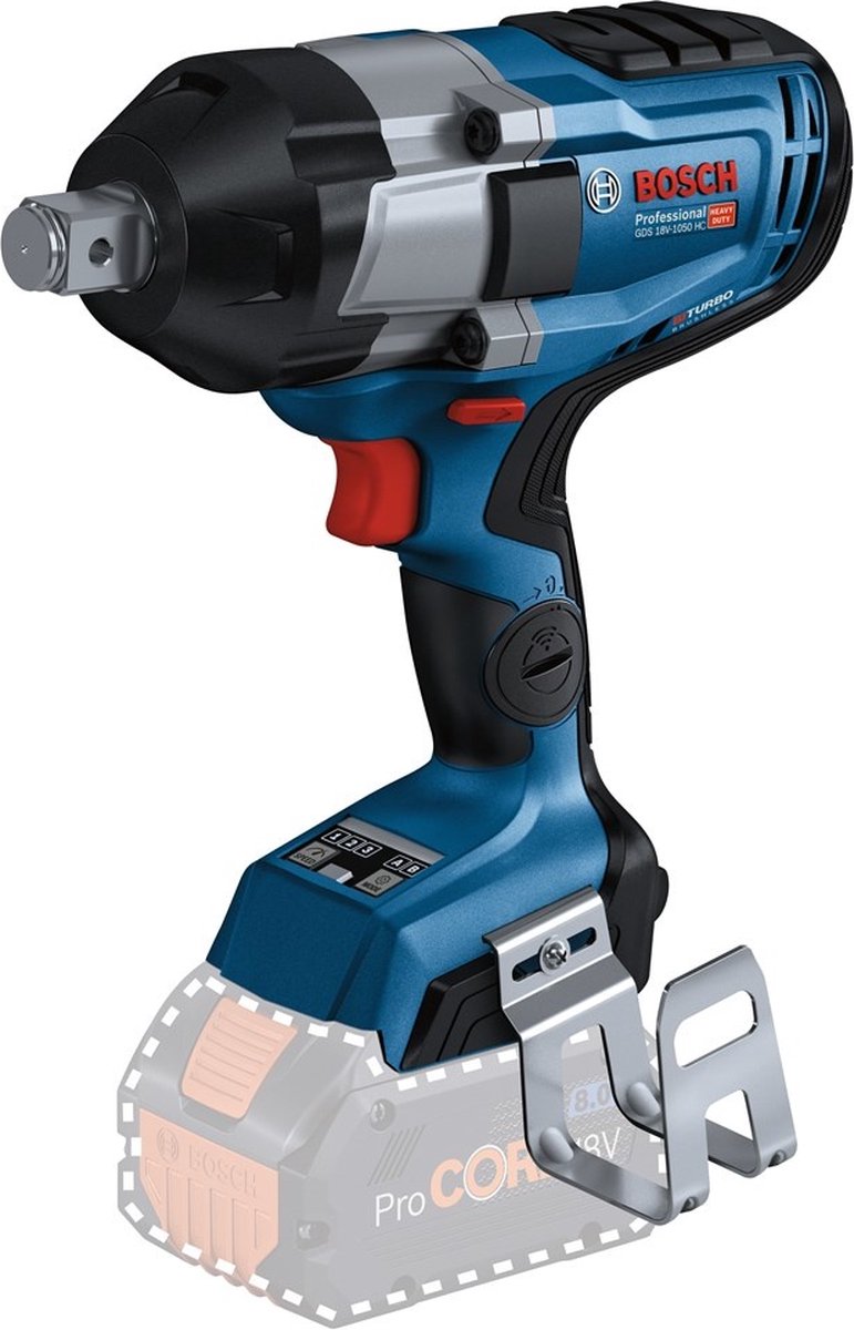 Bosch Professional GDS 18V-1050 HC Slagmoeraanzetter - BITURBO - Met 2x 18V accu's (8.0 Ah) en lader - In L-Boxx koffer