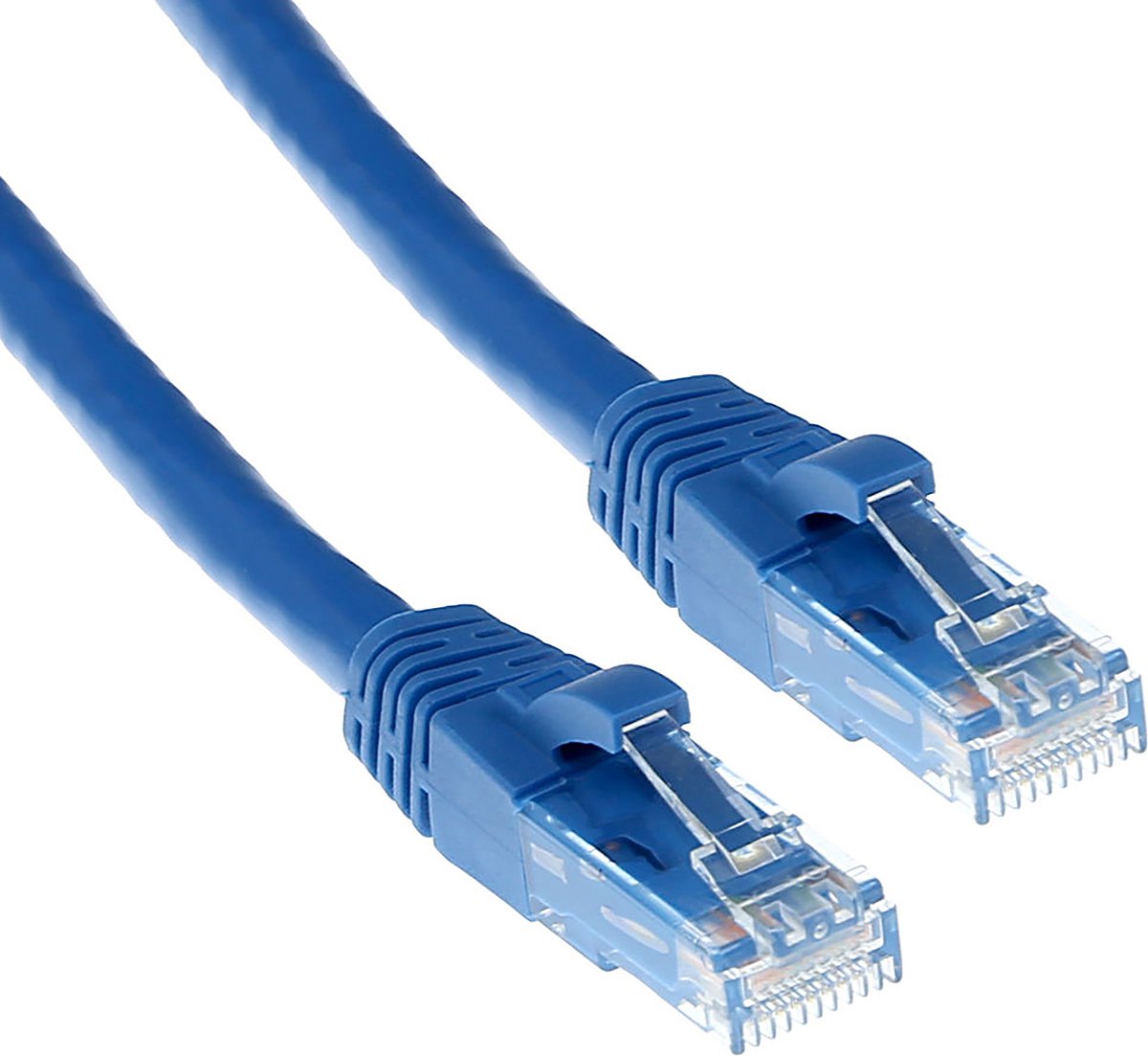 Image of ACT Blauwe 3 meter U/UTP CAT6A patchkabel snagless met RJ45 connectoren IB2603