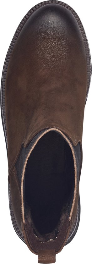 MARCO TOZZI Dames Chelsea Boots van leer Elegant, Black Com., 37 EU