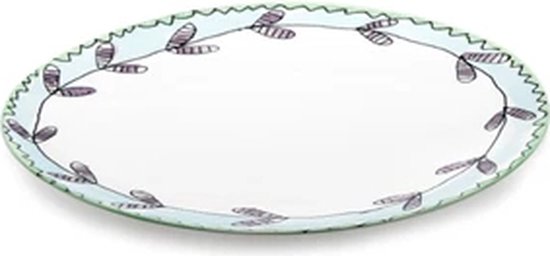 Serax Marni Midnight Flowers Blossom Milk assiette plate D28cm rose / bleu