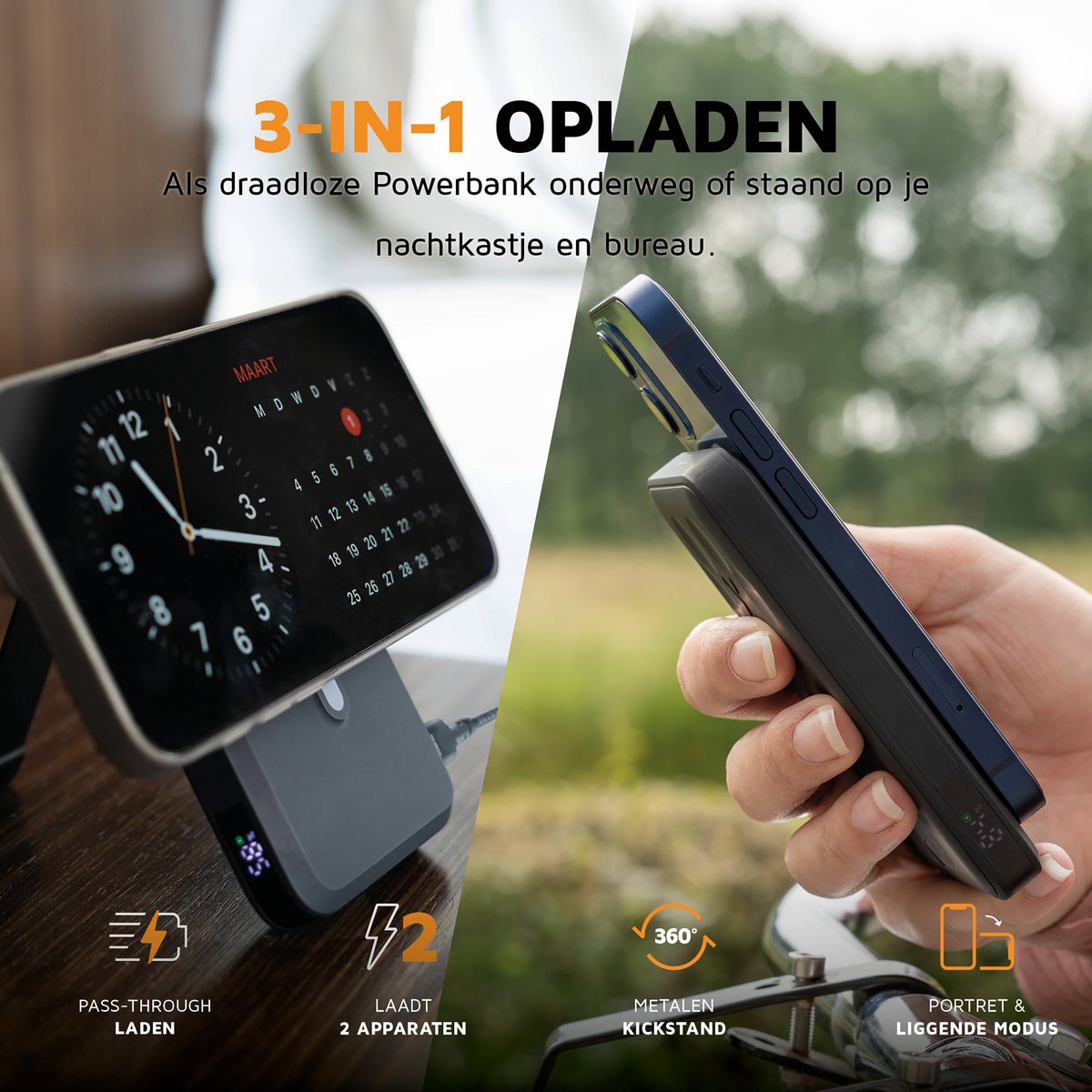 Xtorm Magsafe Powerbank Draadloos 10000 mAh - MagSafe - afbeelding 3