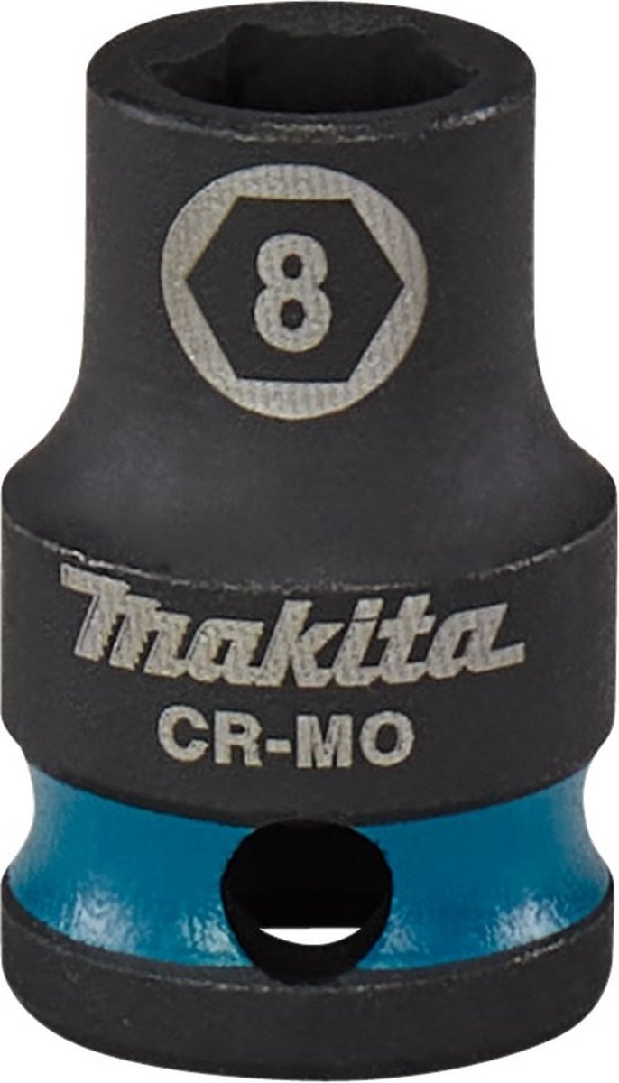 Makita 8 x 28 mm 3/8 Impact Black Krachtdop - E-15899