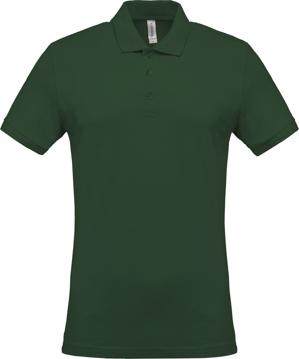 Kariban Piqué-herenpolo korte mouwen K254 - Forest Green - M