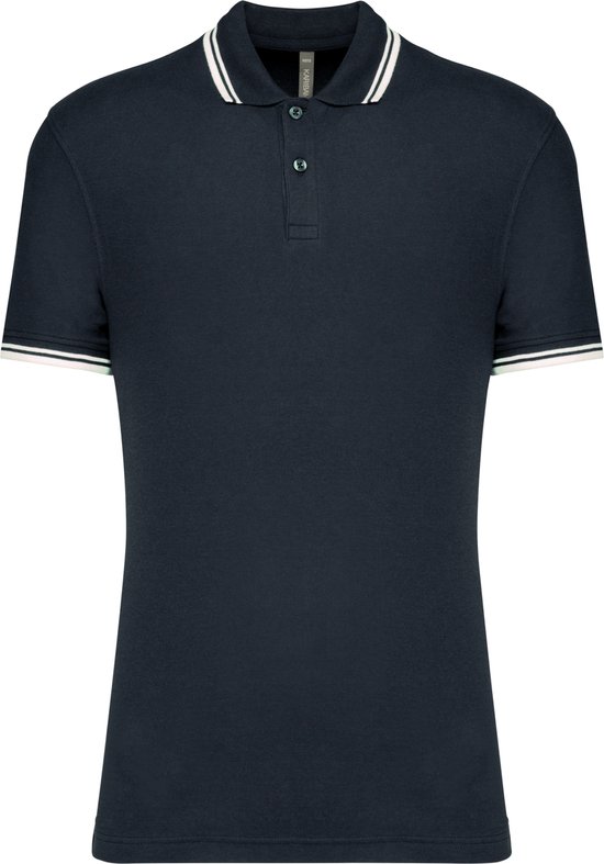Polo rayé homme Kariban à manches courtes K272 - Marine/ White - S