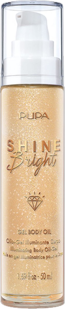 Goedkoopste Pupa Milano - Shine Bright Gel Body Oil 001 Gold Diamond - 50 ml