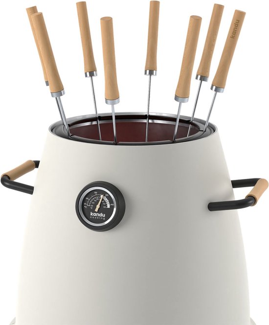 Kandu Cooking 41 kooksysteem - Ash White - Vertical Cooking barbecue - Ø58 x H95 cm van Kandu Cooking — afbeelding 4