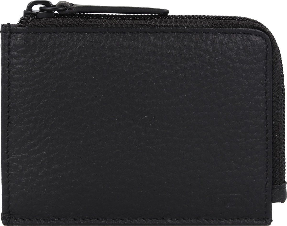 Jost Stockholm Portemonnee Leer 12 cm - Jongens - Horizontaal - schwarz