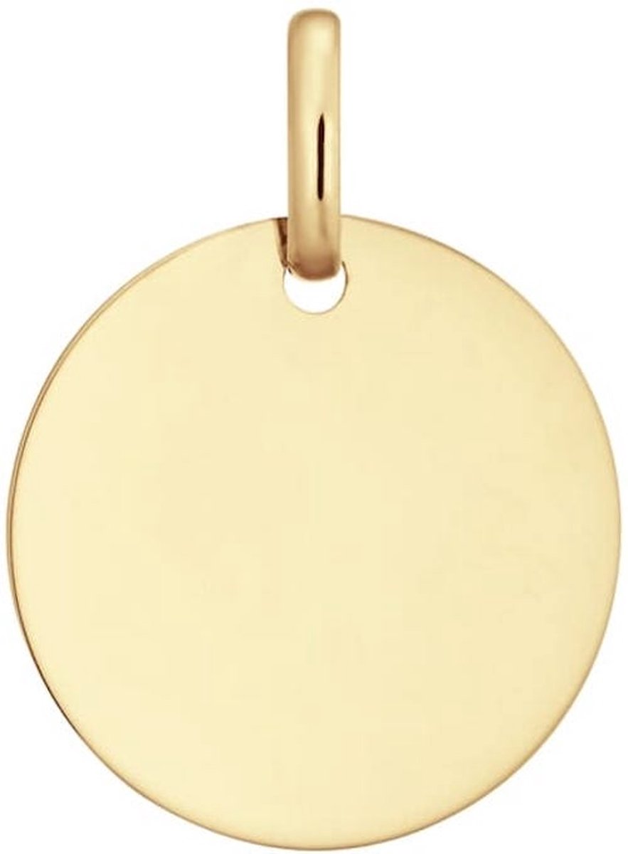 Glow 242.0040.15 Dames Hanger - Sieraad - 14 Karaat Goud - 15 mm breed - 19 mm lang