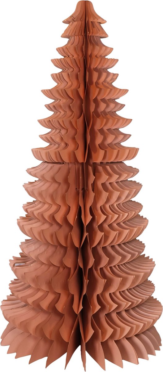 X Mas Tree Decoratief papieren ornament licht roze 160cm