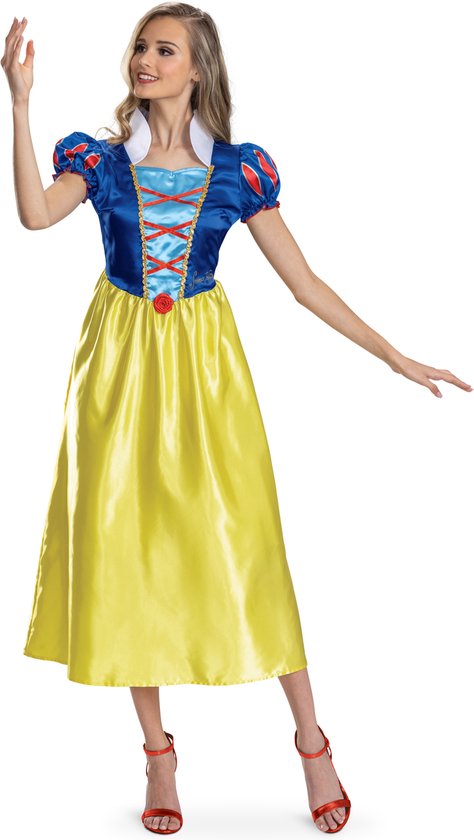 DISNEY Prinses - SNOW WHITE, Snow White jurk Basic Plus Adultes, Taille M (8-10), Adultes