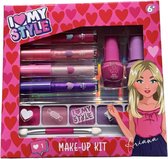 I love my style - Make-up set - voor kinderen - kinder make-up - 2x nagellak - 4x lip gloss - 4 kleuren eye shadow