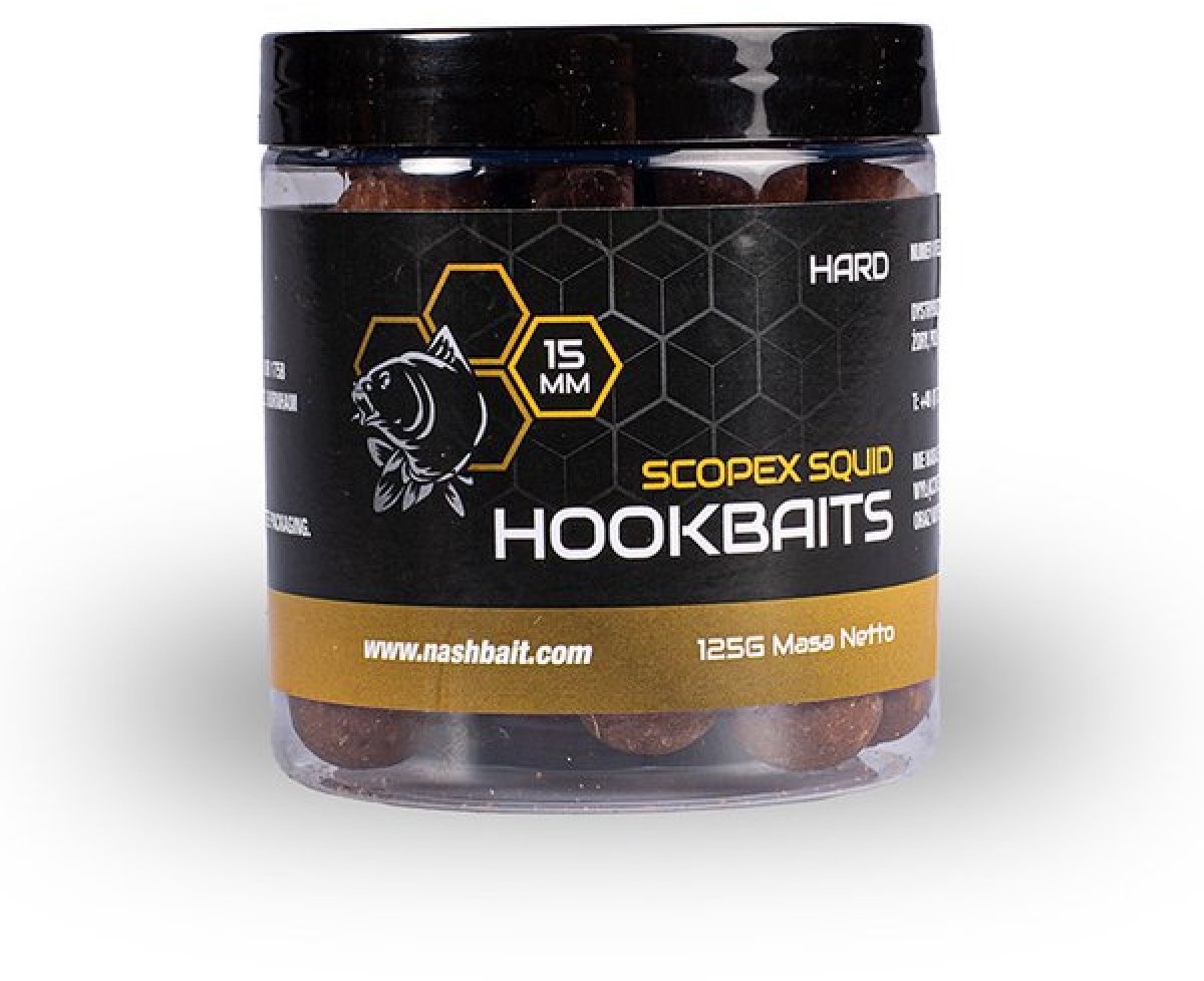 Nash Scopex Squid Hard Hookbaits 15mm 125gr