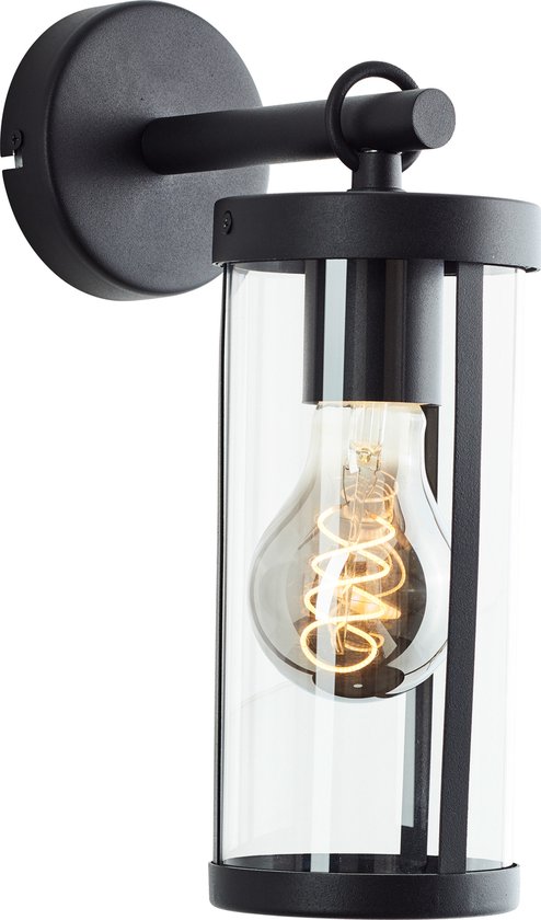 Ledvion - Industriele LED Wandlamp, E27 Fitting, IP44, Zwart, Buitenlamp, Buitenverlichting, Tuinverlichting Ledvion - Industriele LED Wandlamp, E27 Fitting, IP44, Zwart, Buitenlamp, Buitenverlichting, Tuinverlichting