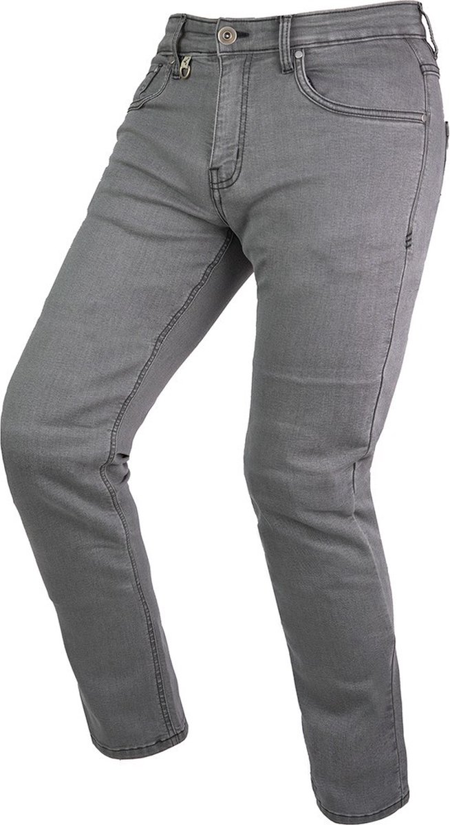 By city-Bull-Motorbroek-heren-motorjeans-motorspijkerbroek-ce-gecertificeerd-protectie-grijs-L-34