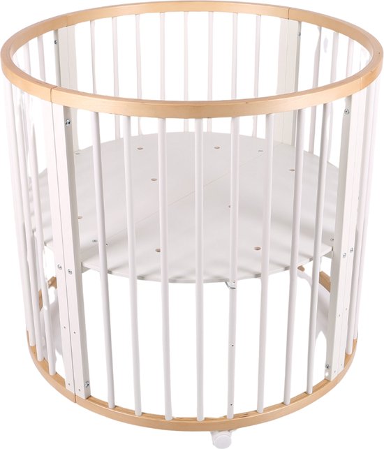 Foto: Buxibo baby box grondbox speelbox playpen kinderbox rond 92x92x80 hout