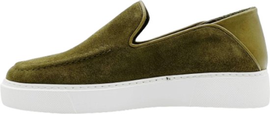 A Brand Footwear - Heren Loafers - Heren Instappers - Suède Leer - Groen -  Maat 41 | bol