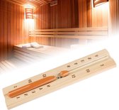 Hourglass Timer for Sauna - Sweat Steam Room Clock - Resistant Wooden Hourglass for Bath - Pine Sauna Accurate Heat sauna hourglass