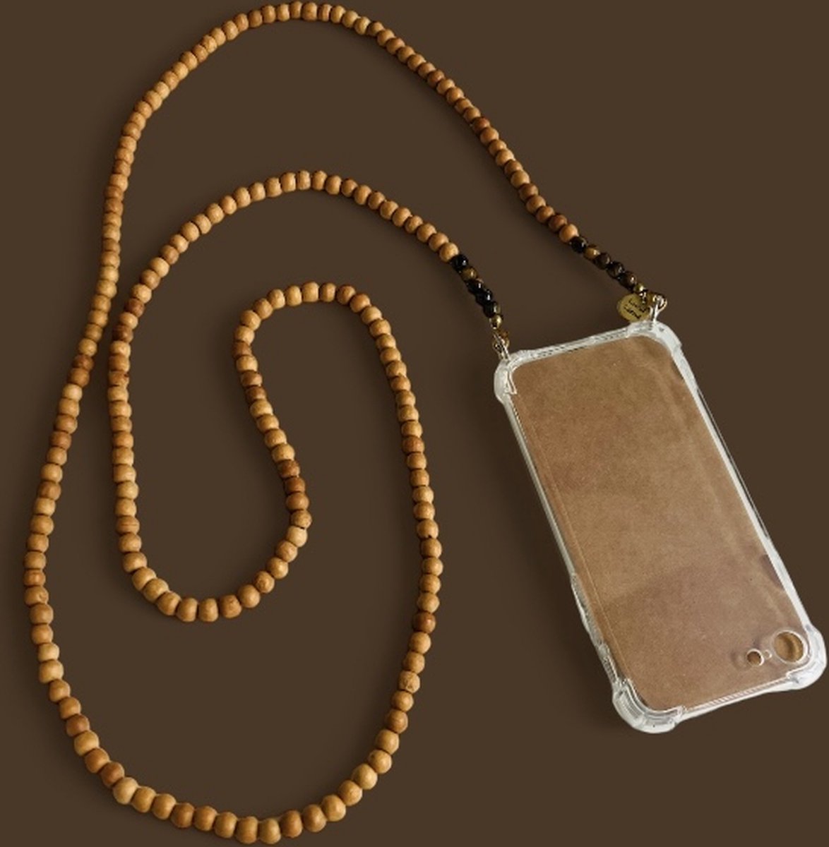 Ateljé Shimmer telefoonkoord met kralen • Transparant • de Bijenkorf