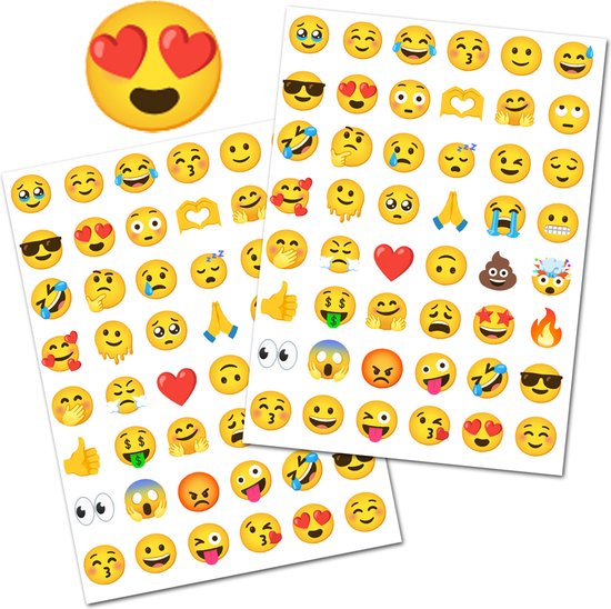 Emoji Stickers - Emoji 2025 Stickervellen - Smiley Stickers - Emotie Stickers - Emoticon Stickers - Stickervellen - Stickers Kind - Emoji - Stickervellen Emoji - Stickers Jongens - Stickervellen Meisjes - Smiley Stickers - Stickers Volwassenen
