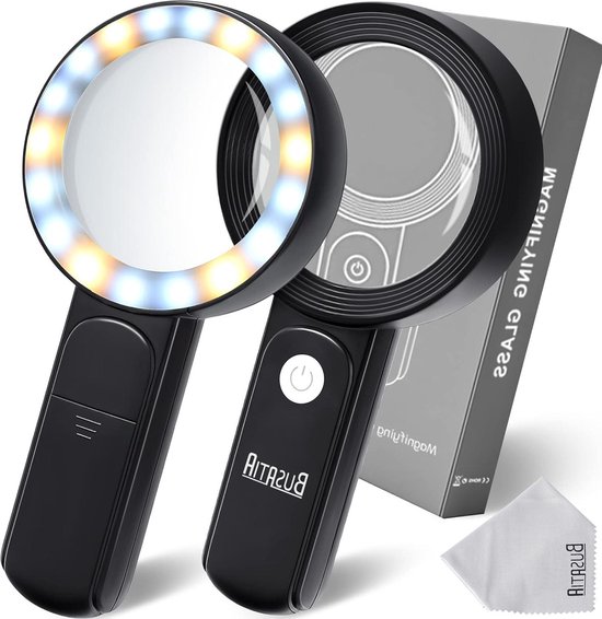 Vergrootglas-Loep met LED verlichting - Handloep - Vergrootglas-Loep