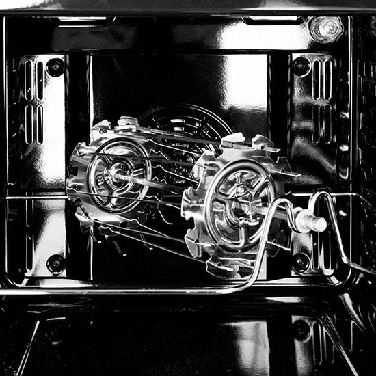 kdjsic BBQ grillkooi, stalen metalen rotisserie spiesjes naaldkooi oven