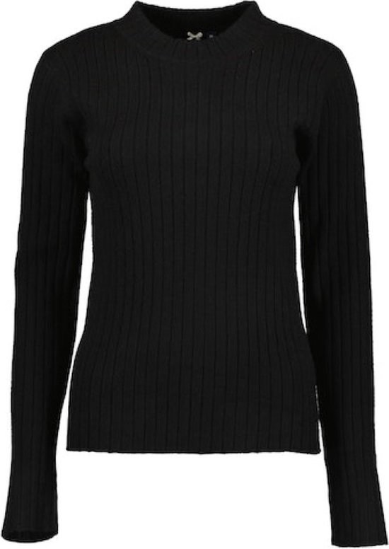 Blue Seven dames - Trui 248000 zwart ronde hals gebreid maat 38