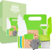 Bol.com Innovaland - Kinderbestek - 9 Delige Set - Kindermessen - Kindermes - Kinder bestek - kindermessenset - met snijplank aanbieding