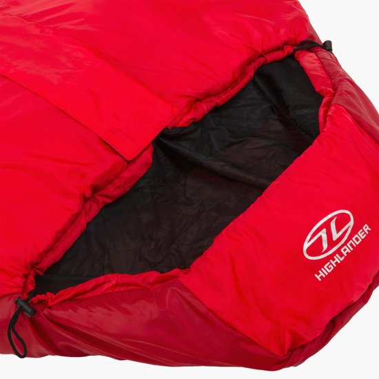 Highlander mummyslaapzak Trekker 150 -5°C met muskietennet - Zwart van Merkloos — afbeelding 5