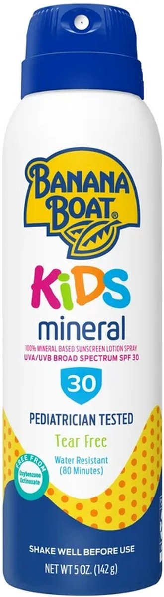 Goedkoopste Banana Boat Kids 100 Mineral Continuous Spray SPF 30 - Zonnebrand - Kinderen