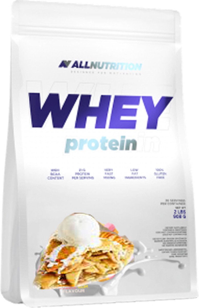 Goedkoopste AllNutrition | Whey protein | Apple Pie | 908gr 30 servings | Eiwitshake | Proteïne shake | Eiwitten | Whey Protein | Whey Proteïne | Supplement | Concentraat | Nutriworld